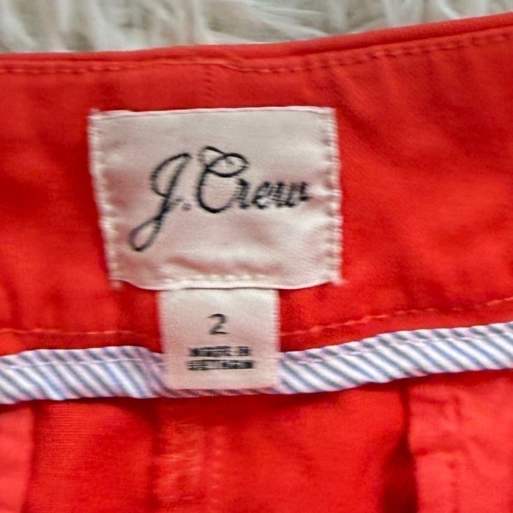 J.Crew Women's Chino Shorts Size 2 Stretch Cotton Casual Summer Classic Preppy - Picture 5 of 9